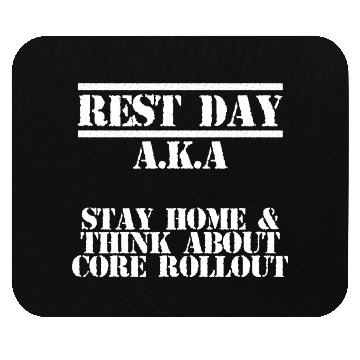 Discover Core Rollout Rest Day For A Muscle Gym Lover Mouse Pads