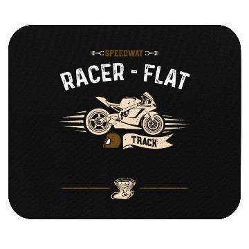 Discover Speedway Racer - Flat Track Mouse Pads