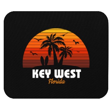 Discover Retro Key West Florida Sunset Cool Vintage Mouse Pads