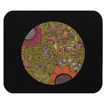 Discover Circle Garden Mouse Pads