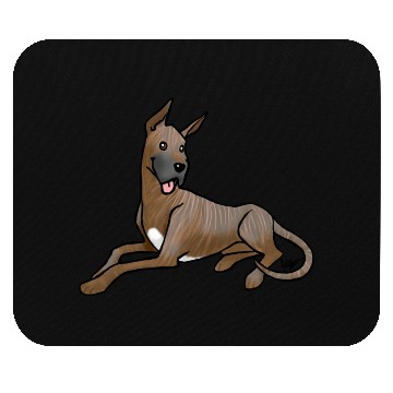 Discover Dog Great Dane Brindle Mouse Pads