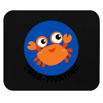 Discover Crab Tivating Crab Pun Mouse Pads