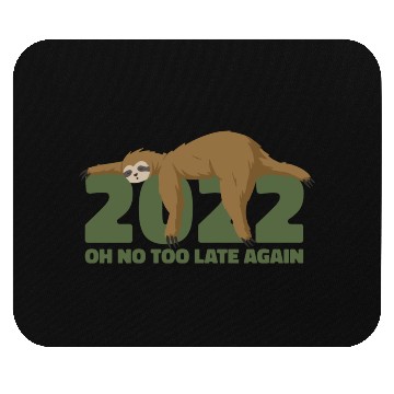 Discover Sleeping Sloth Newyear Mouse Pads