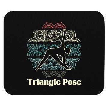 Discover Yoga Triangle Mouse Pads