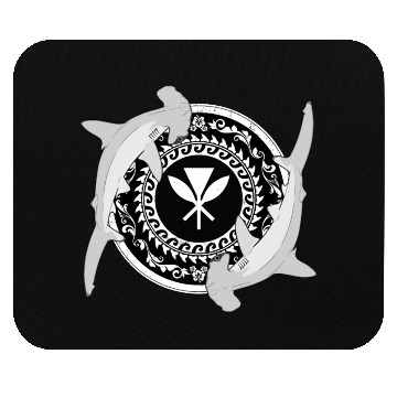 Discover Kanaka Maoli Hammerhead Shark Mouse Pads