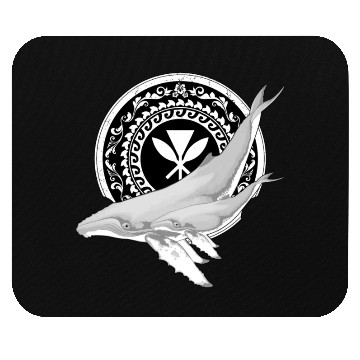 Discover Kanaka Maoli humpback whale Mouse Pads