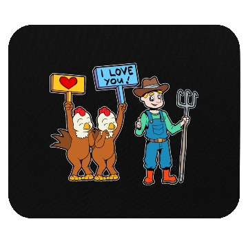 Discover Chickens Love The Farmer Chicken Farmer Mouse Pads