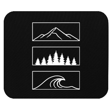 Discover Stacked Nature White Version Mouse Pads
