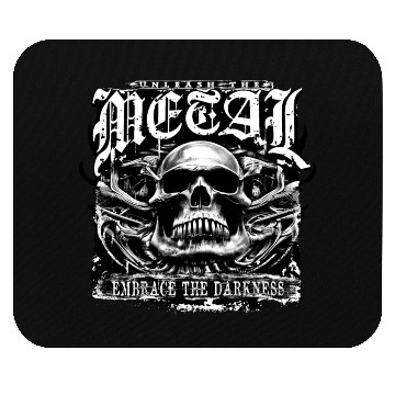 Discover Embrace the darkness, unleash the metal Mouse Pads