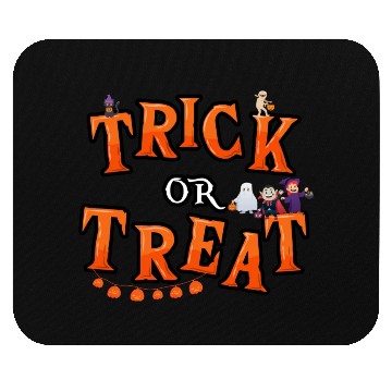 Discover Trick or Treat kids,ghost,witch and vampire ,cat Mouse Pads