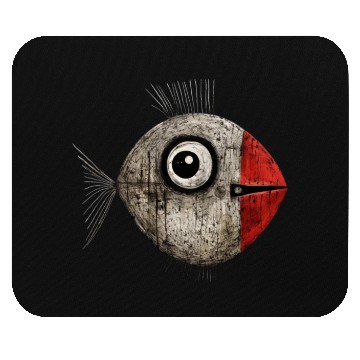 Discover Abstract Comic Fish / Weird Fish Mouse Pads