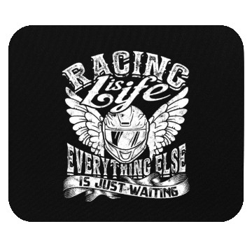 Discover Racing is Life, Everything Else Just Waiting - Mouse Pads