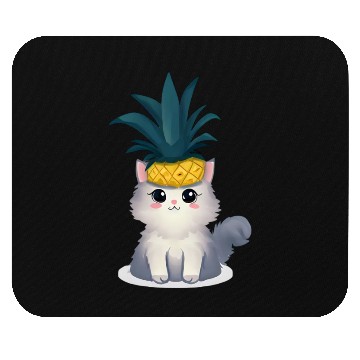 Discover Pineapple cat Mouse Pads