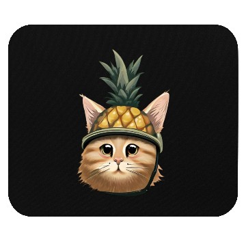 Discover Pineapple cat Mouse Pads