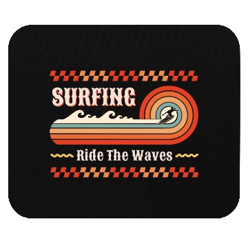 Discover Ride the waves Mouse Pads