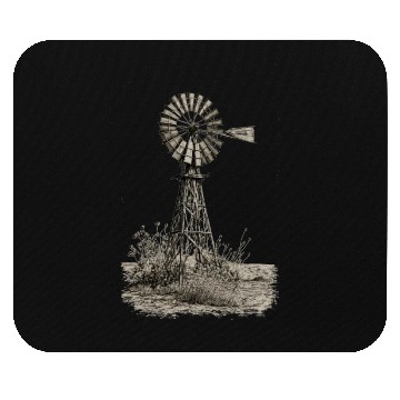 Discover American farmer windmill design Mouse Pads