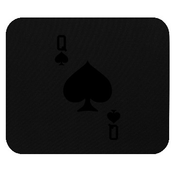 Discover Queen Of Spades - Playing Card Easy Halloween Game Mouse Pads