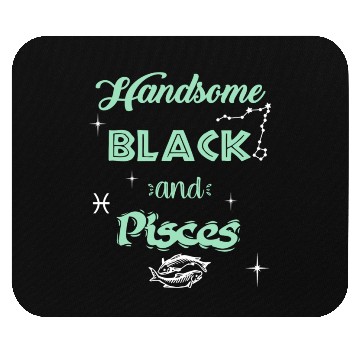 Discover Handsome Black Pisces Mouse Pads