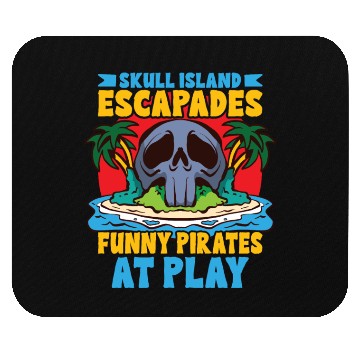 Discover Funny Horror Pirate Pirate Ship Pirate Captain Mouse Pads