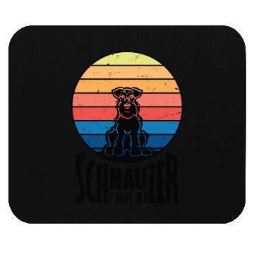 Discover Schnauzer Love Mouse Pads