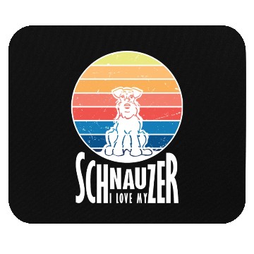 Discover Schnauzer Love Mouse Pads
