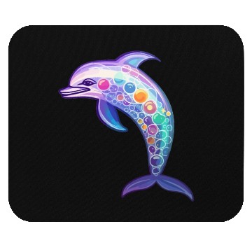 Discover Kawaii Dolphin - Fantastical Ocean Dreams Mouse Pads