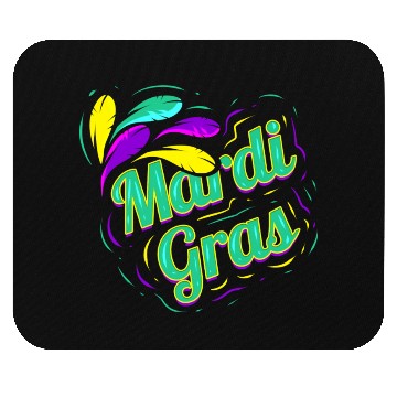 Discover Green Lettering For Mardi Gras Mouse Pads