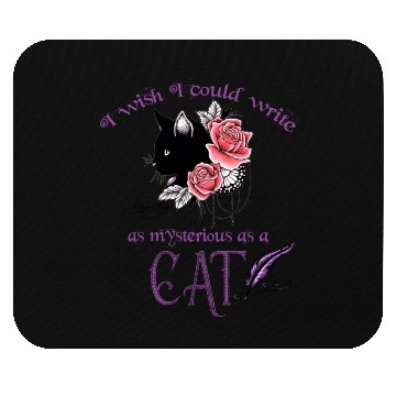 Discover Mysterious Cat Edgar Allan Poe Mouse Pads