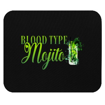 Discover Blood Type Mojito Cocktail Bartender Mouse Pads