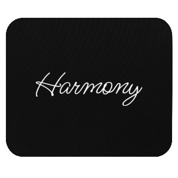 Discover Harmony: Handwrite typography minimalist design Mouse Pads