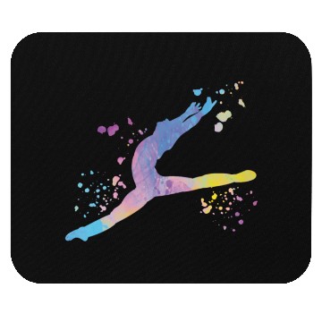 Discover Ballet Dancer Colorsplash Man Ballerino Mouse Pads