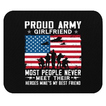 Discover Proud US Army Girlfriend Mouse Pads