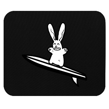 Discover Bunny Surfer Cute Rabbit Lover Owner American Mouse Pads