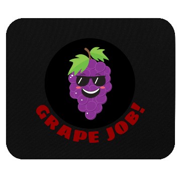Discover Grape Job Grape Pun Mouse Pads