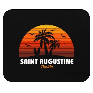 Discover Retro Saint Augustine Florida Sunset Cool Vintage Mouse Pads