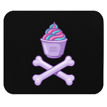 Discover Ice Cream And Bones On Light Colours Mouse Pads
