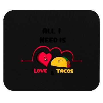 Discover Love Tacos Mouse Pads