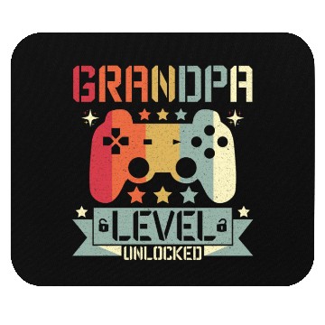 Discover GRANDPA LEVEL UNLOCKED Mouse Pads