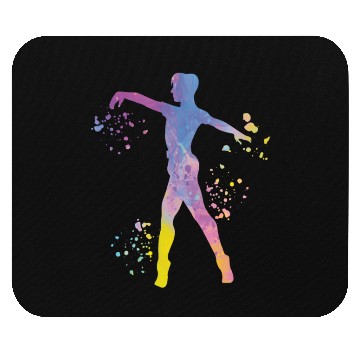 Discover Ballet Dancer Colorsplash Man Ballerino Mouse Pads