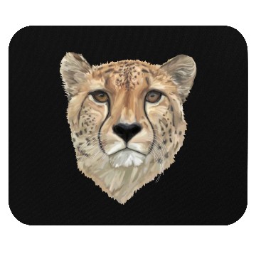 Discover Watercolor Cheetah Portrait Mouse Pads