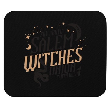 Discover Salem Witches Union Black Mouse Pads
