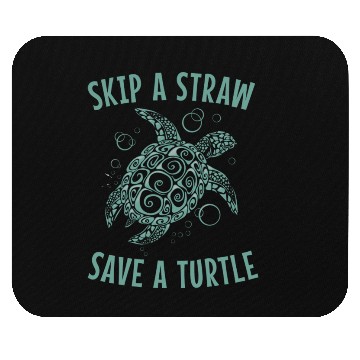 Discover Skip A Straw Save A Turtle Earth Day Mouse Pads