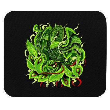 Discover Mythical Creature From Japan Japanese Phoenix Mouse Pads