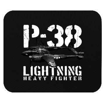 Discover P 38 Lighting Heavy Fighter Mouse Pads