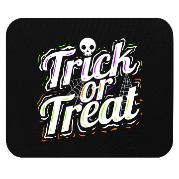 Discover Trick Or Treat Spiderweb Halloween Mouse Pads