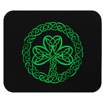 Discover Irish Celtic Knot Shamrock Clover Mouse Pads
