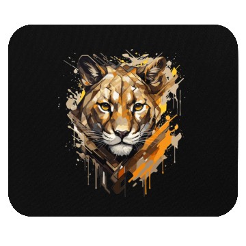 Discover Graffiti Style Mountain Lion | Mountain Lion Lover Mouse Pads