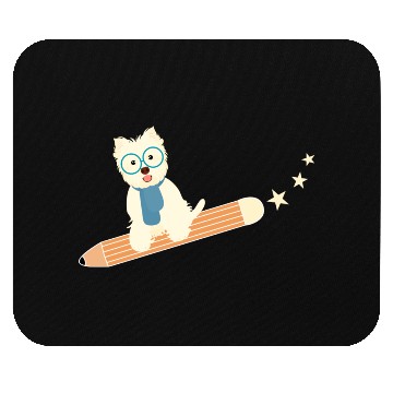 Discover Back To School Student Dog Mouse Pads