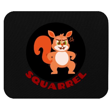 Discover Squarrel Squirrel Pun Mouse Pads