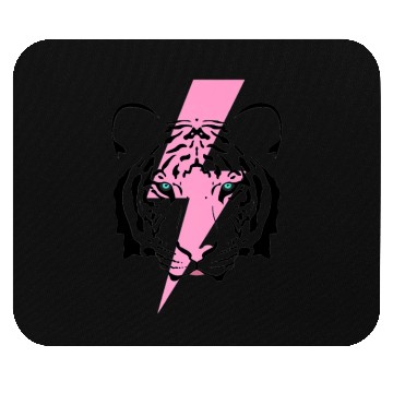 Discover tiger and hot pink lightning bolt premium Mouse Pads